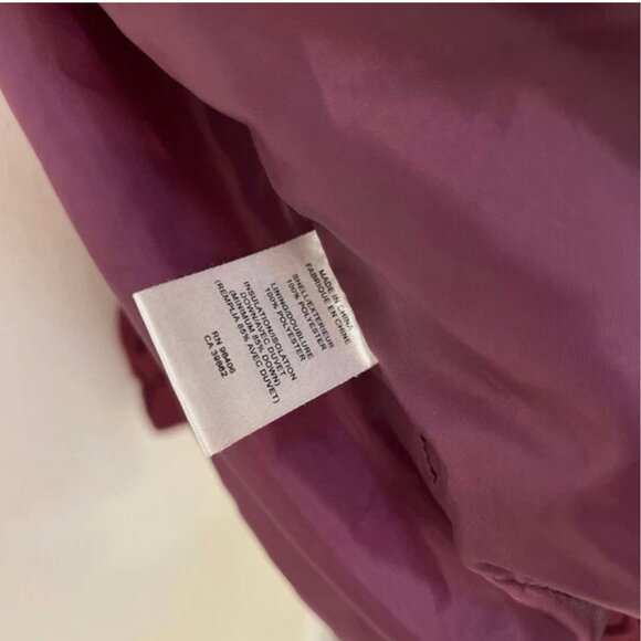 Theory Red Cropped Puff Jacket - Size M/S | Down-Filled Winter Essential - Picture 3 of 9